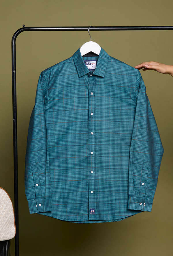 BARETT BLUE YARD COTTON SHIRT